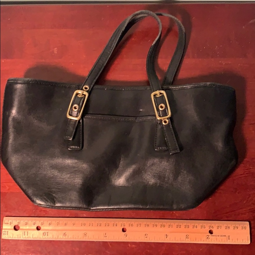 Coach vintage black leather handbag